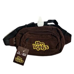 Tim Biebs Brown Corduroy Waist Bag Fanny Pack Tim Hortons x Justin Bieber Collab